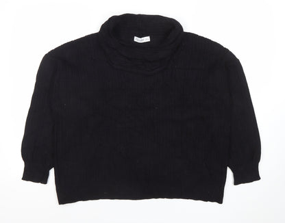 Womens UK Size M Gallery Black Pullover Jumper