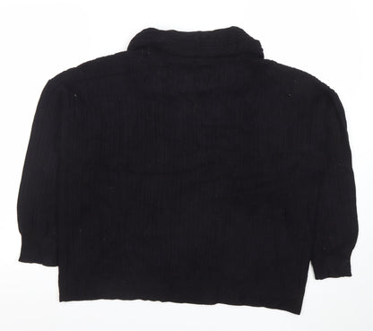 Womens UK Size M Gallery Black Pullover Jumper