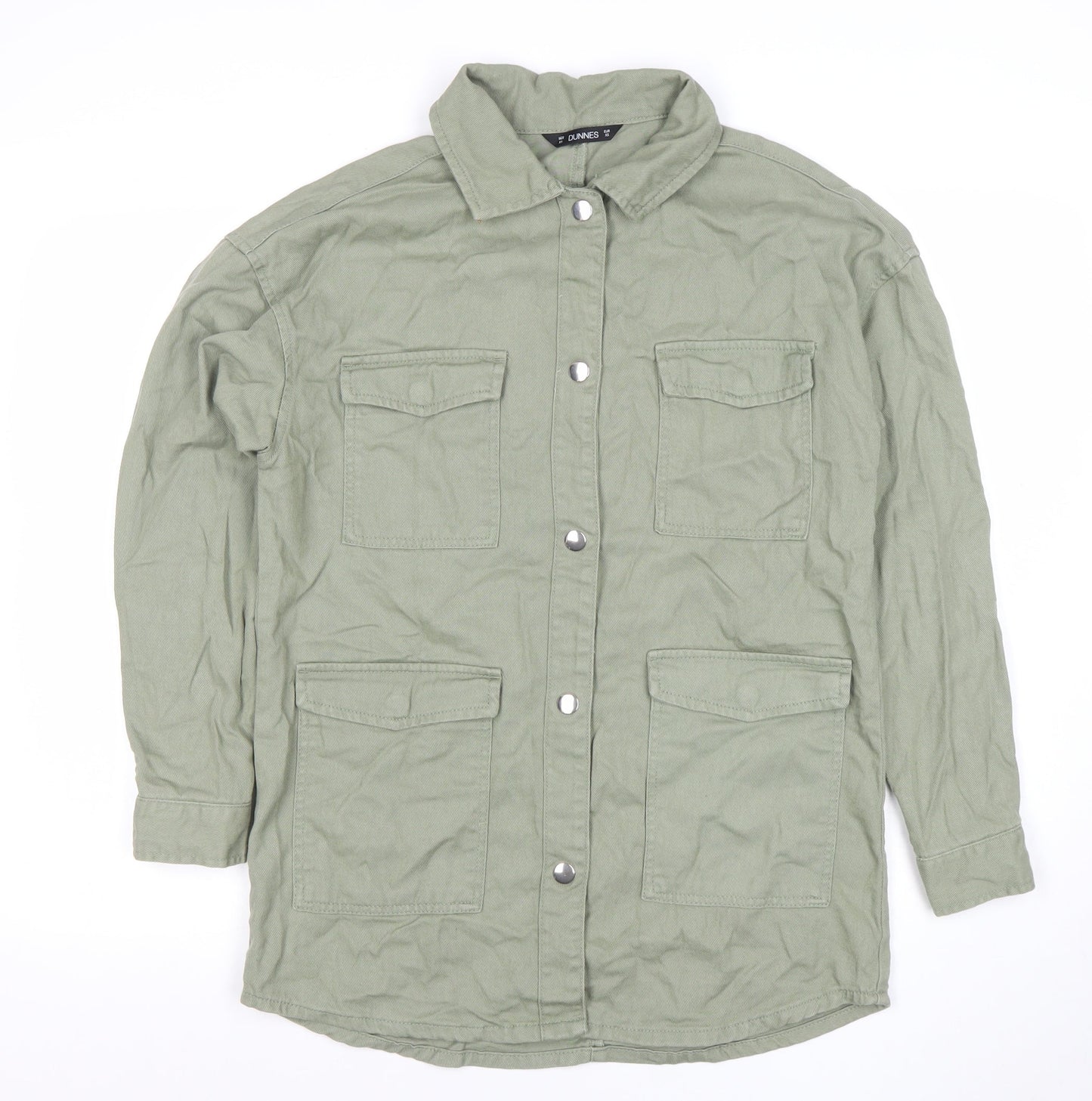 Womens UK Size XS Dunnes Green Military Jacket
