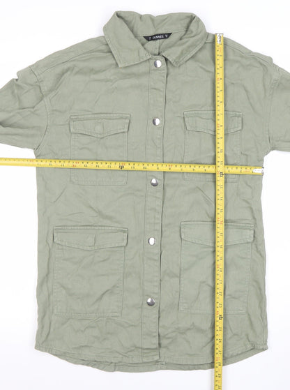Womens UK Size XS Dunnes Green Military Jacket