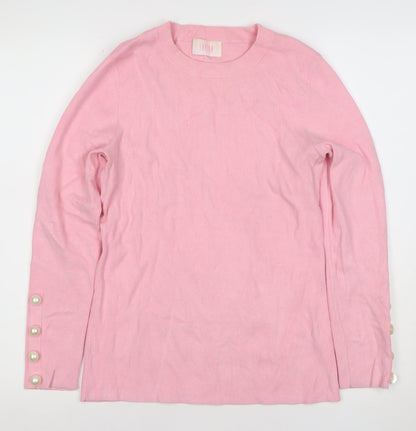 Womens UK Size 10 Savida Pink Pullover Jumper