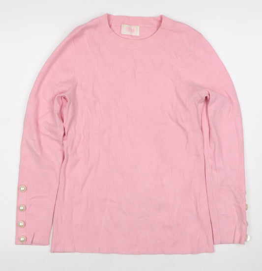 Womens UK Size 10 Savida Pink Pullover Jumper