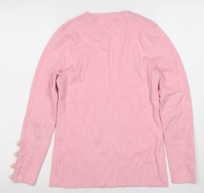 Womens UK Size 10 Savida Pink Pullover Jumper
