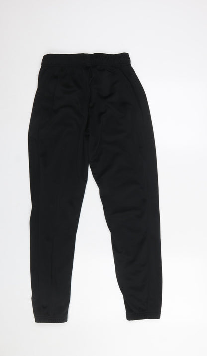 Boys UK Size 11-12 Years adidas Regular Fit Jogger Black Trousers