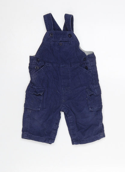 Baby GAP Blue Corduroy Lined Dungarees 6-9 Months Unisex