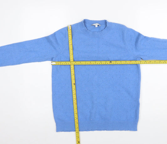 Womens UK Size 8 Warehouse Blue Pullover Jumper