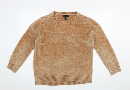 Womens UK Size M New Look Beige Pullover Jumper