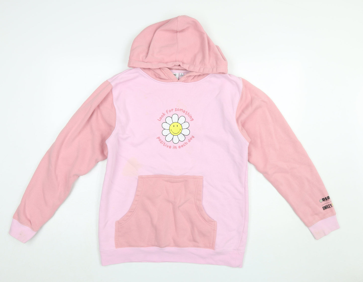 Womens UK Size S BSR by Samiir Iryan Pink Pullover Hoodie
