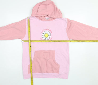 Womens UK Size S BSR by Samiir Iryan Pink Pullover Hoodie