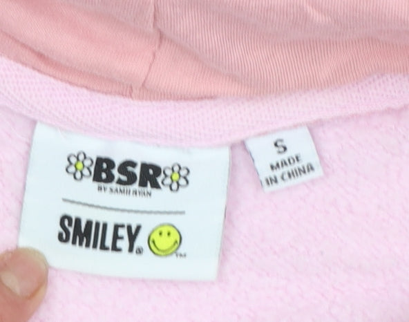 Womens UK Size S BSR by Samiir Iryan Pink Pullover Hoodie