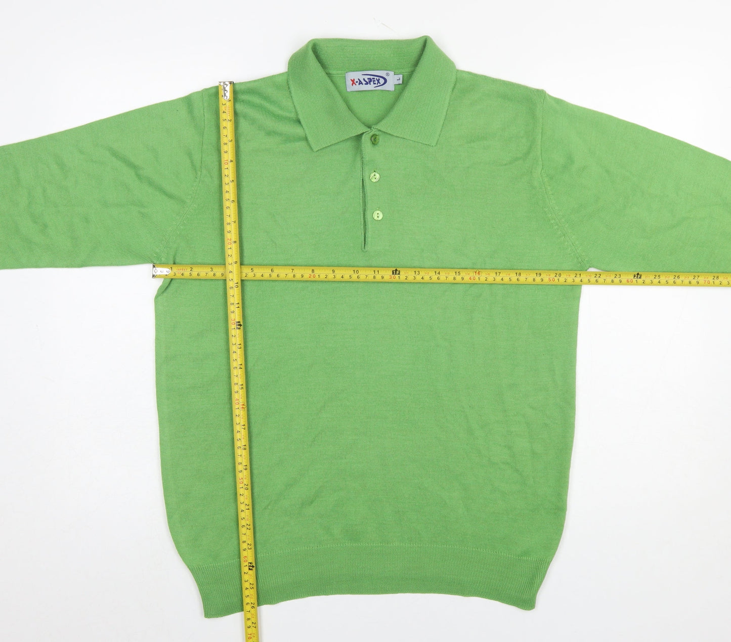 Mens UK Size L X-Aspex Green Pullover Jumper