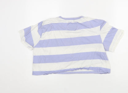Womens UK Size 8 Superdry Multicoloured Cropped T-Shirt