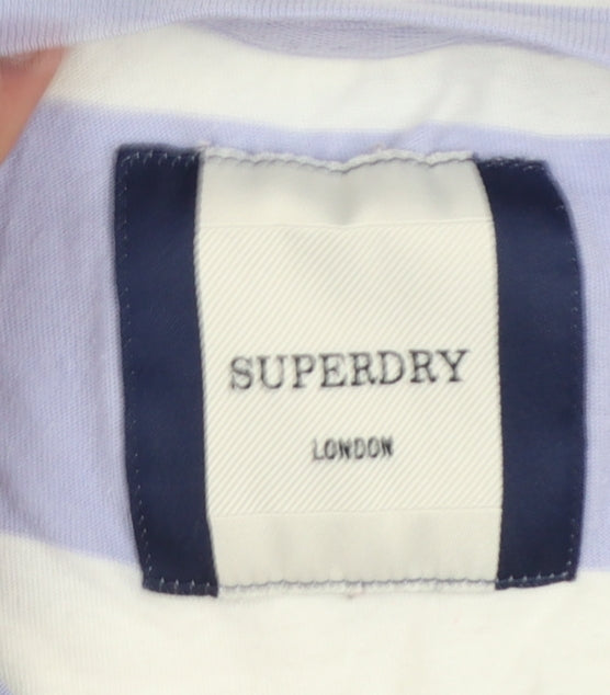 Womens UK Size 8 Superdry Multicoloured Cropped T-Shirt