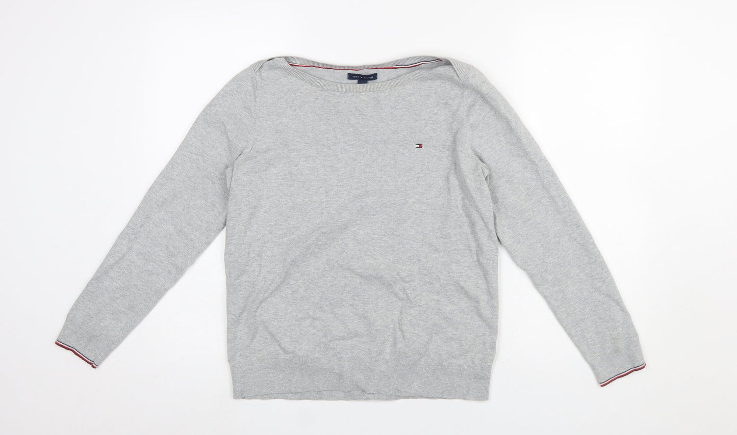 Mens UK Size M Tommy Hilfiger Grey Pullover Jumper