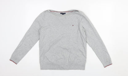 Mens UK Size M Tommy Hilfiger Grey Pullover Jumper