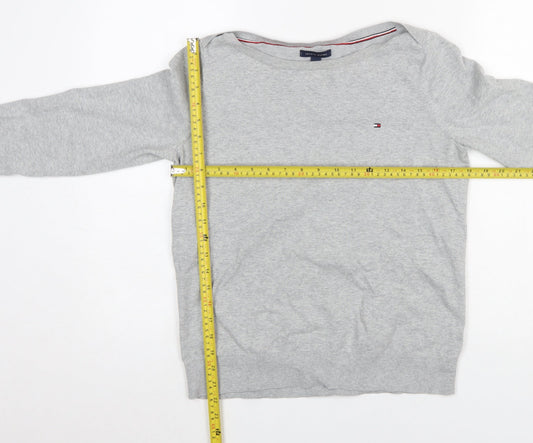 Mens UK Size M Tommy Hilfiger Grey Pullover Jumper