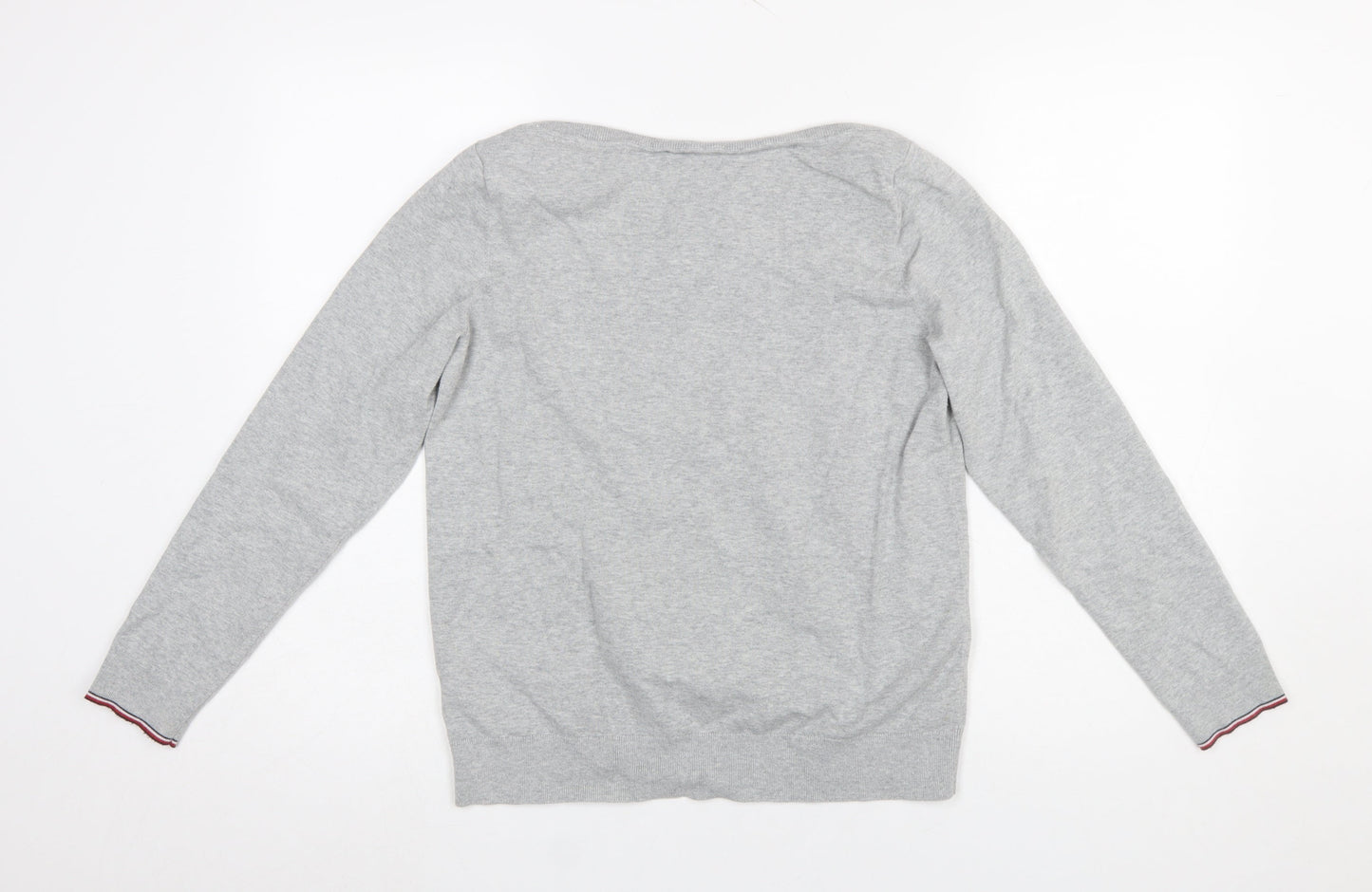 Mens UK Size M Tommy Hilfiger Grey Pullover Jumper