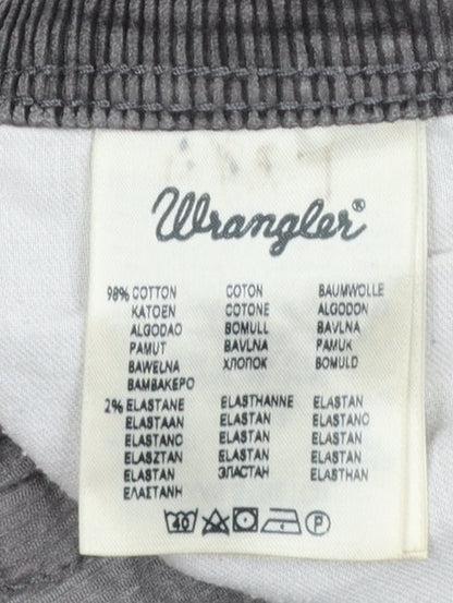 Mens UK Size 36 Wrangler Regular Fit Casual Grey Trousers