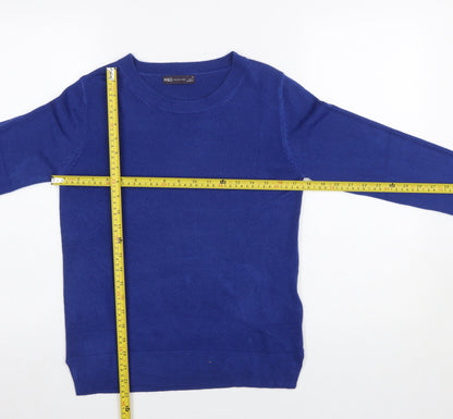 Womens UK Size 10 Marks and Spencer Blue Pullover Jumper