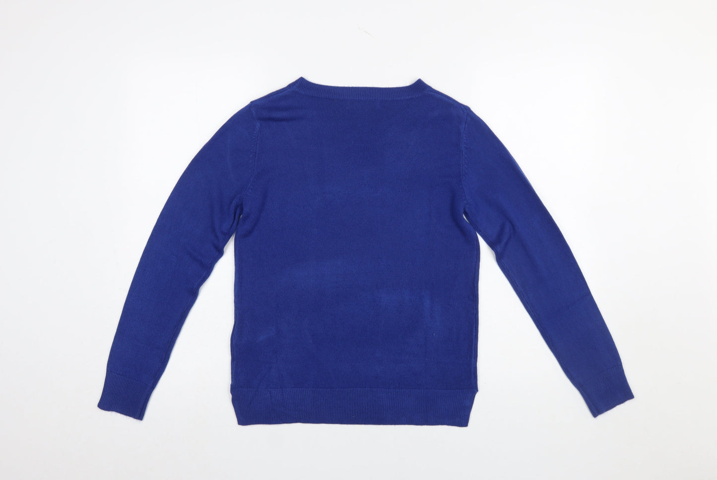Womens UK Size 10 Marks and Spencer Blue Pullover Jumper