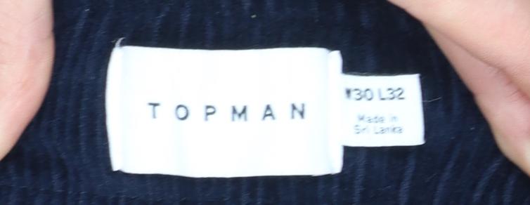 Mens UK Size M Topman Regular Fit Casual Blue Trousers