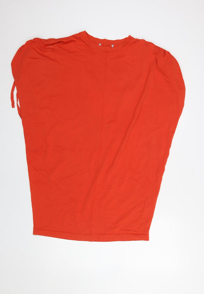 Womens UK Size 8 Oliver Bonas Red Tunic Blouse
