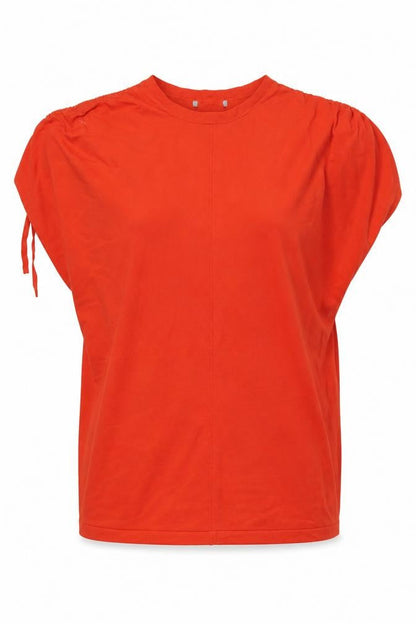 Womens UK Size 8 Oliver Bonas Red Tunic Blouse