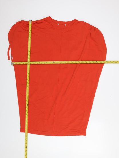 Womens UK Size 8 Oliver Bonas Red Tunic Blouse