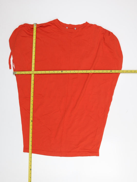 Womens UK Size 8 Oliver Bonas Red Tunic Blouse