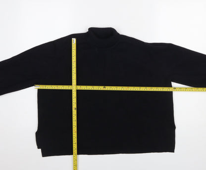 Mens UK Size M French Connection Black Pullover Jumper