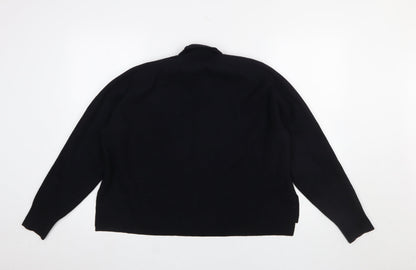 Mens UK Size M French Connection Black Pullover Jumper