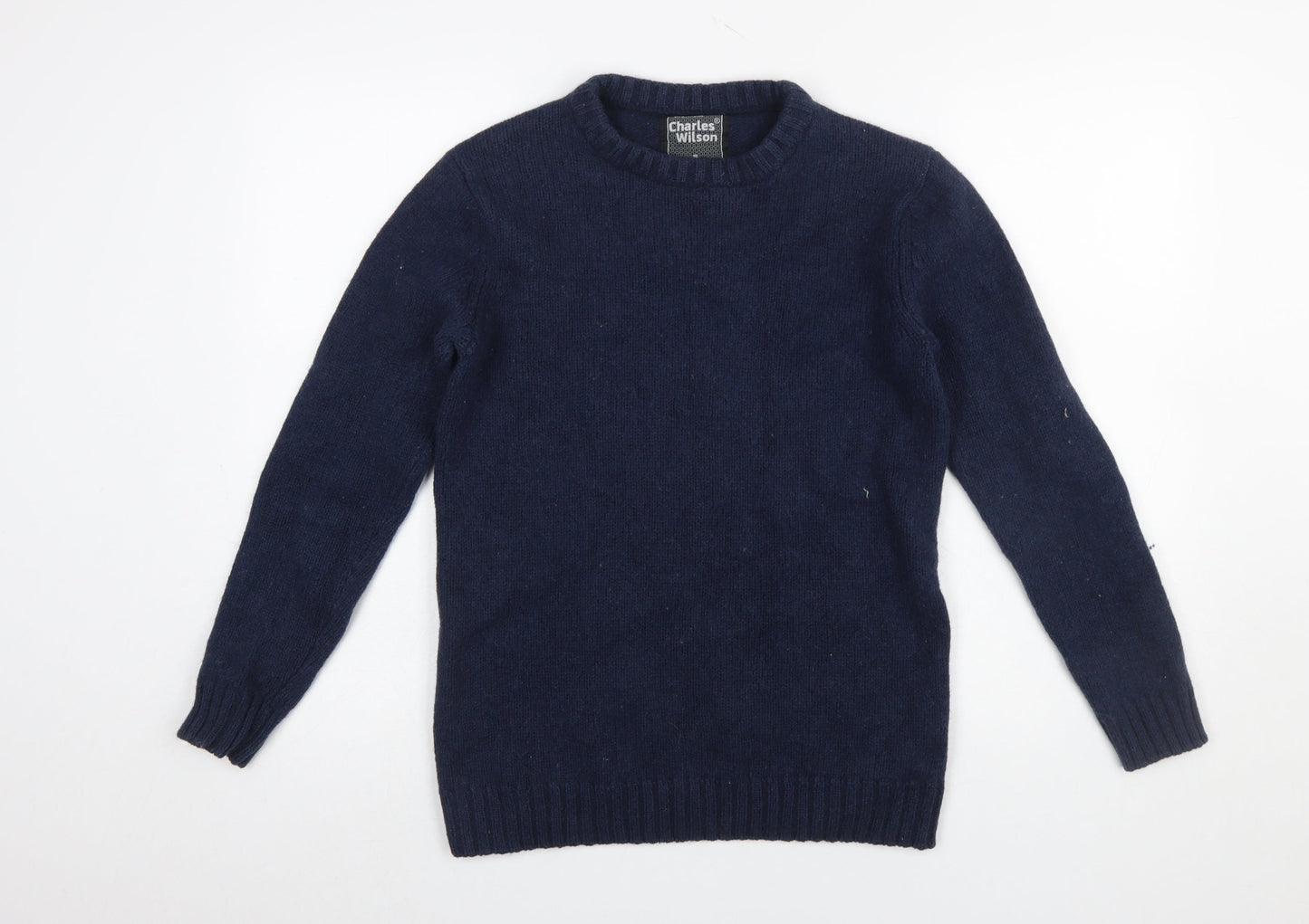 Mens UK Size S Charles Wilson Blue Pullover Jumper