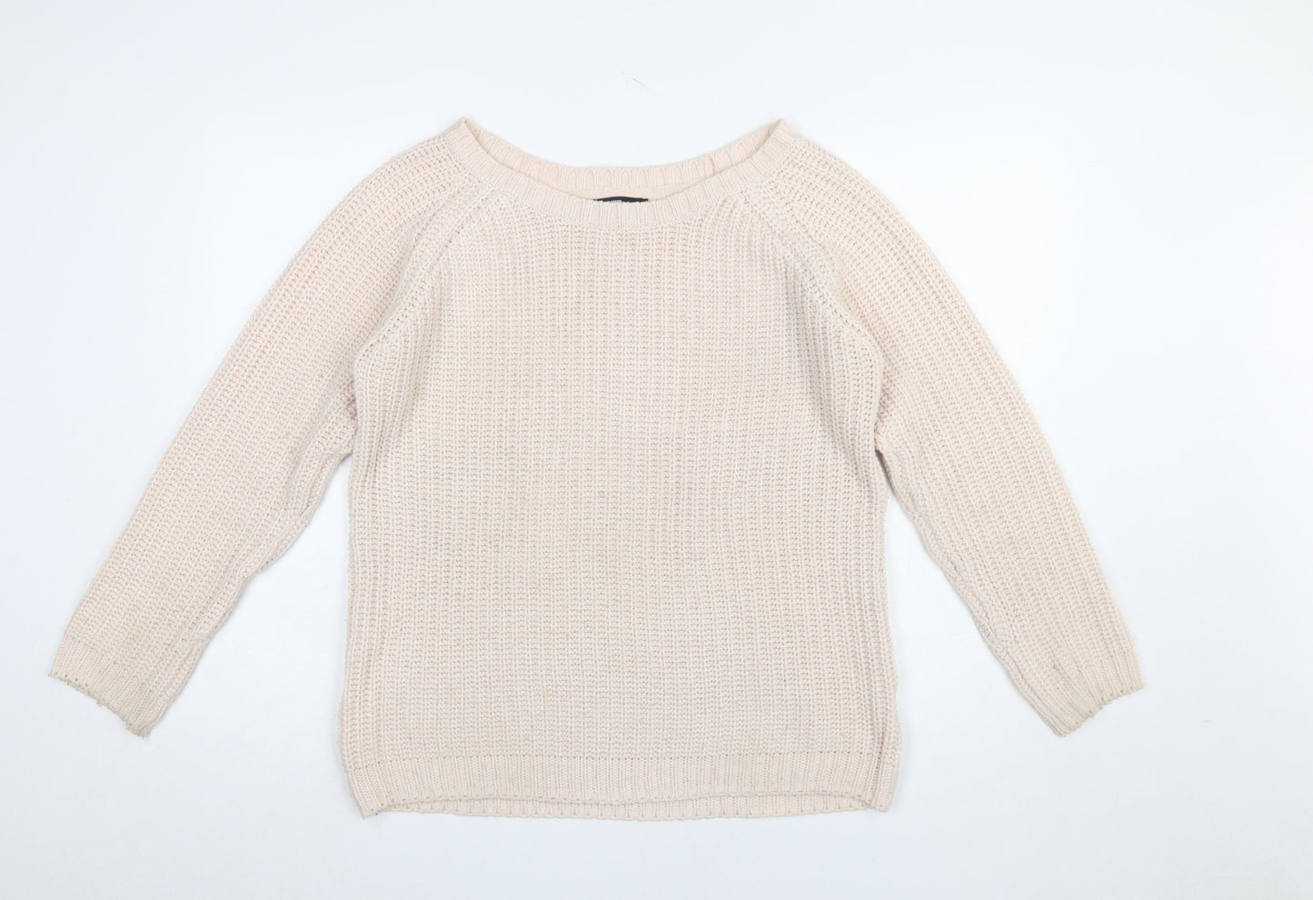 Womens UK Size L Colours of The World Beige Pullover Jumper
