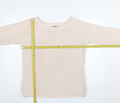 Womens UK Size L Colours of The World Beige Pullover Jumper
