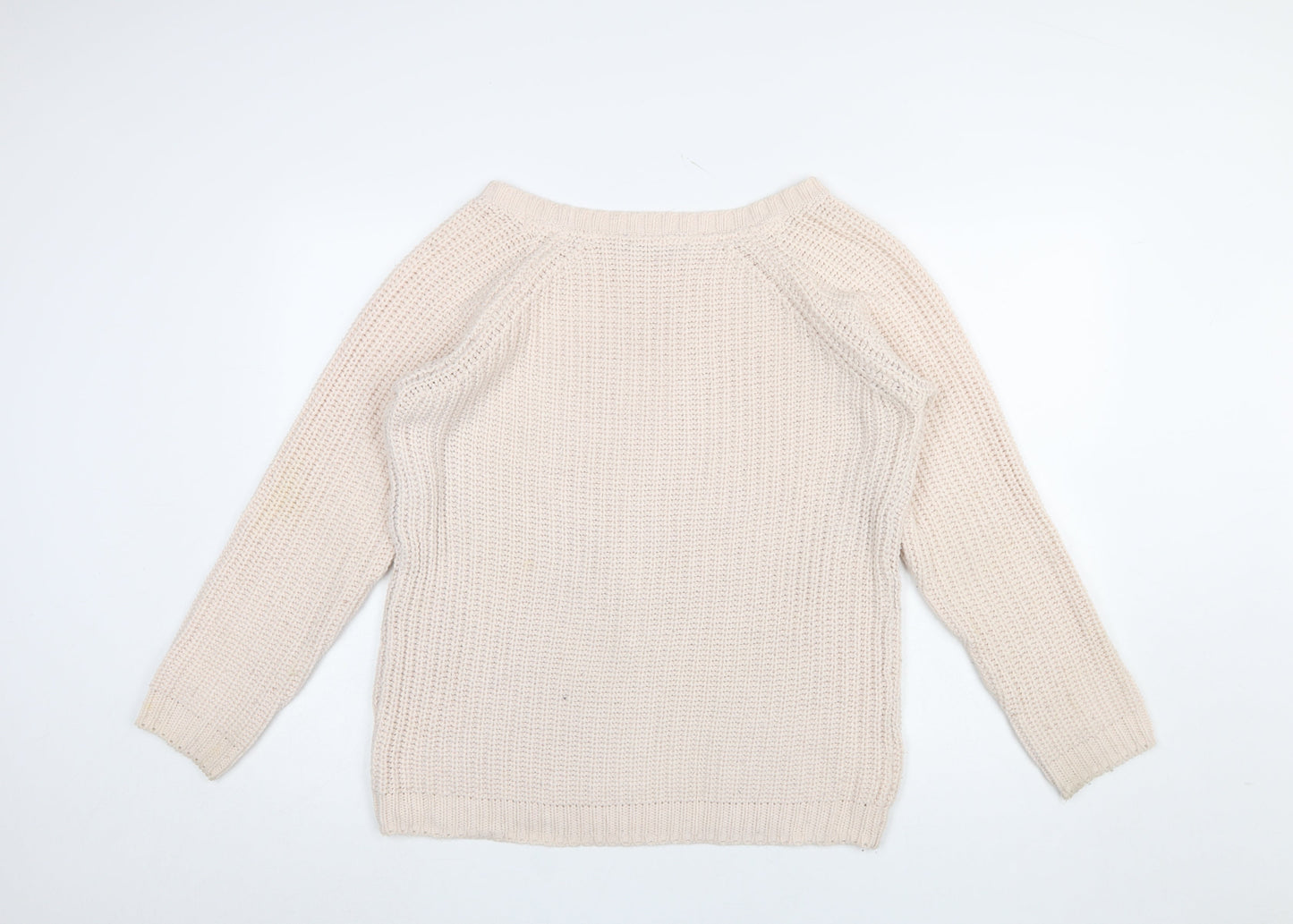 Womens UK Size L Colours of The World Beige Pullover Jumper