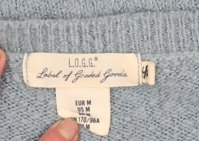 Womens UK Size 12 H&M Blue Pullover Jumper