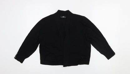 Womens UK Size M Wallis Black Cardigan Jumper