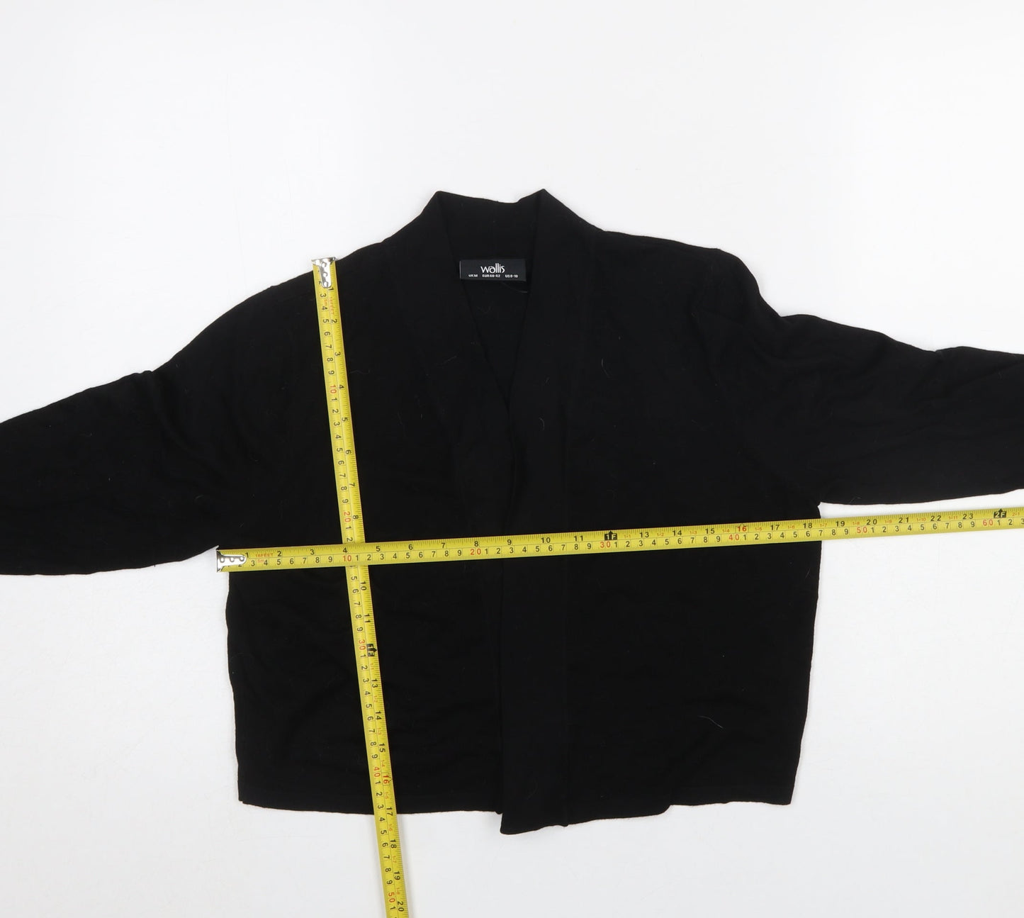 Womens UK Size M Wallis Black Cardigan Jumper