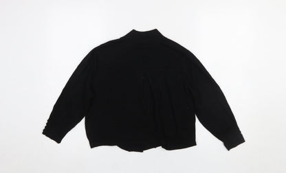 Womens UK Size M Wallis Black Cardigan Jumper