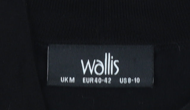 Womens UK Size M Wallis Black Cardigan Jumper