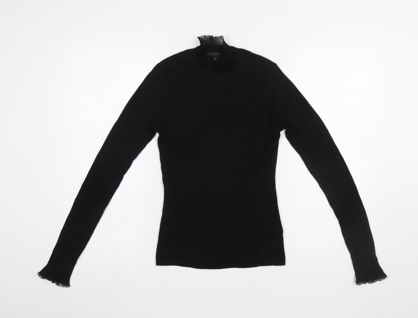 Womens UK Size 10 Ted Baker Black Pullover Jumper