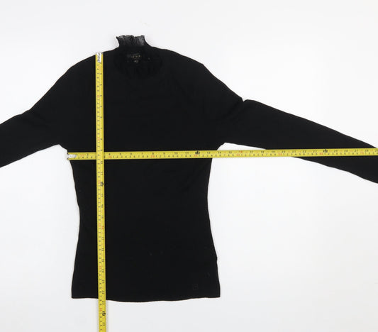 Womens UK Size 10 Ted Baker Black Pullover Jumper