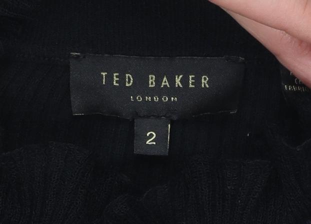 Womens UK Size 10 Ted Baker Black Pullover Jumper