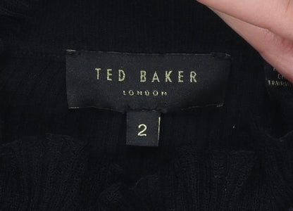 Womens UK Size 10 Ted Baker Black Pullover Jumper