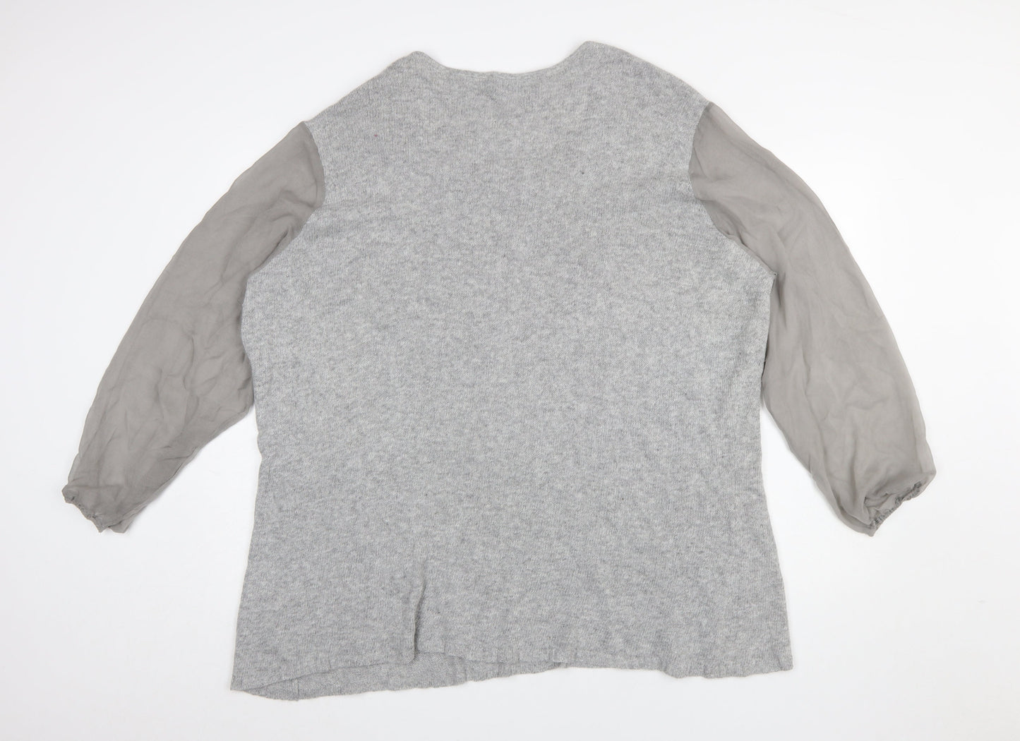 Womens UK Size 26 No Secret Grey Pullover Jumper