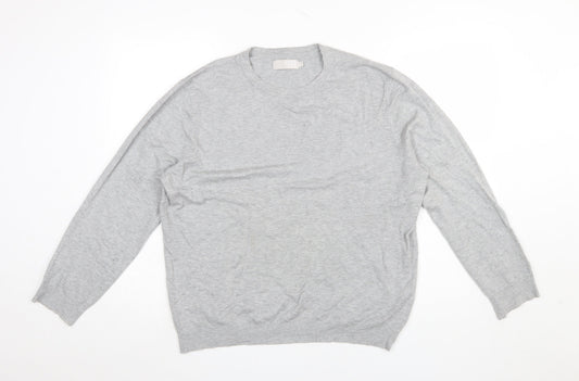 Mens UK Size L Debenhams Grey Pullover Jumper