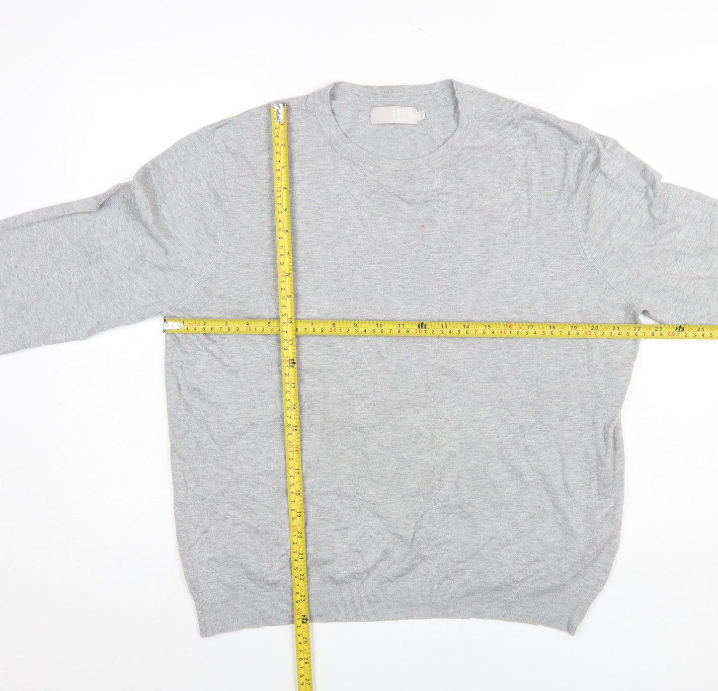 Mens UK Size L Debenhams Grey Pullover Jumper