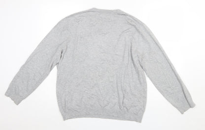 Mens UK Size L Debenhams Grey Pullover Jumper