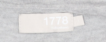Mens UK Size L Debenhams Grey Pullover Jumper