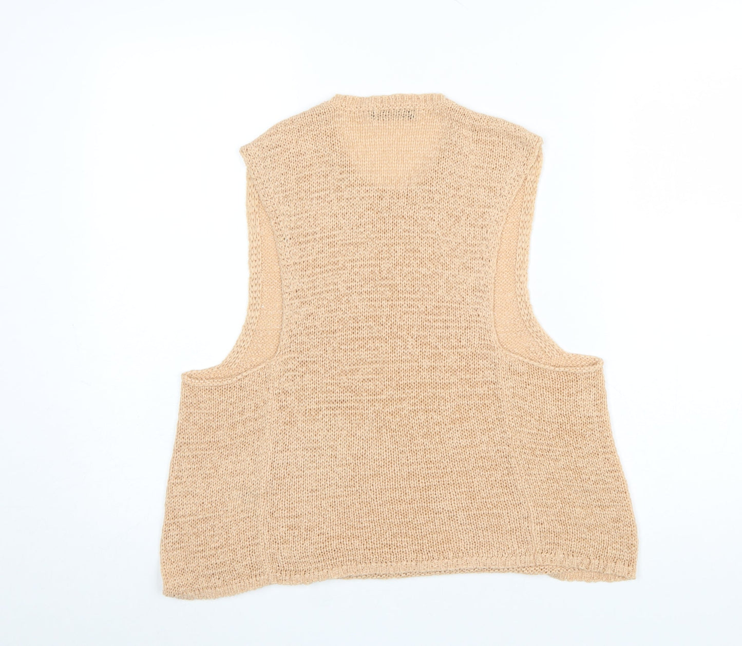 Womens UK Size M American Apparel Beige Vest Jumper